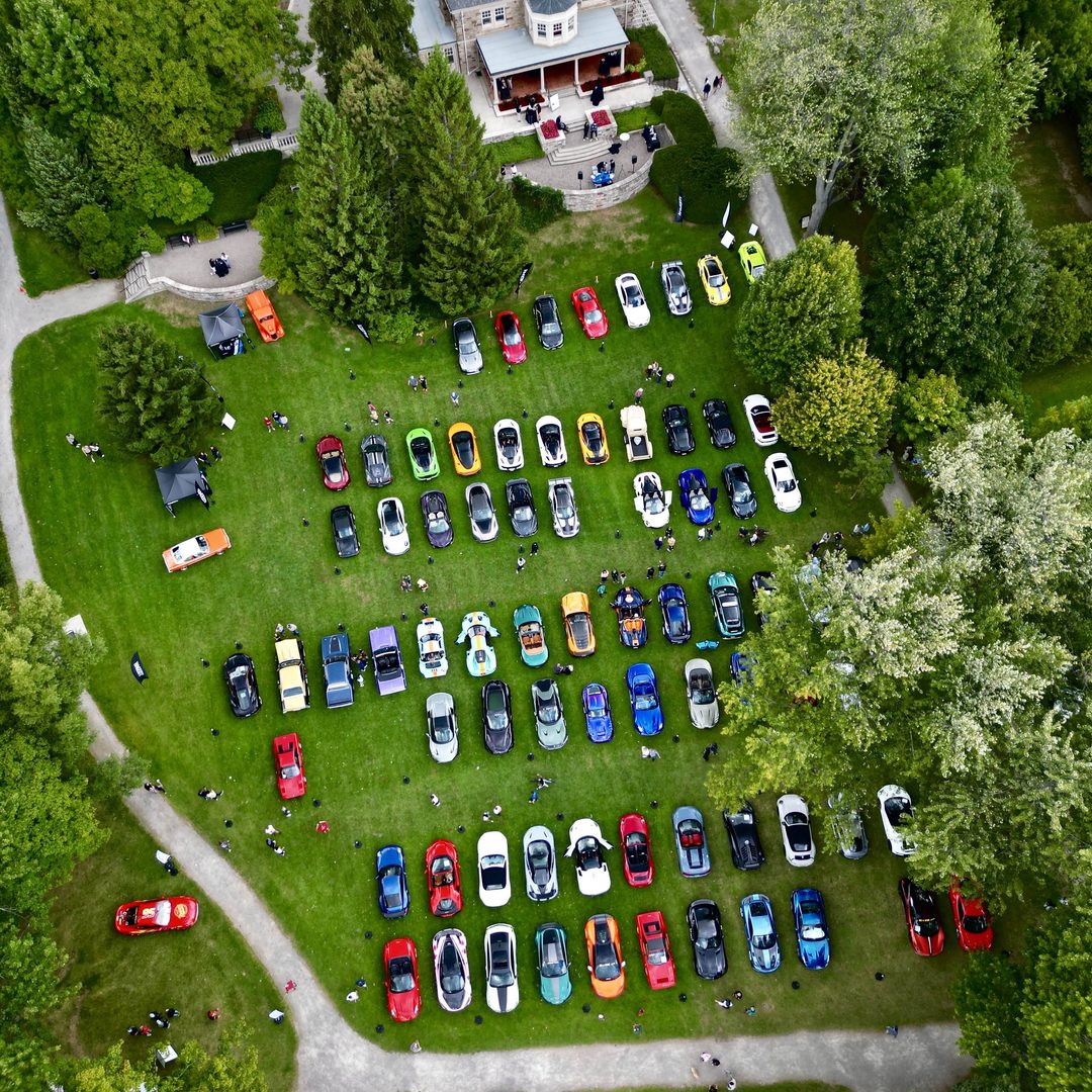 Drone car event shot